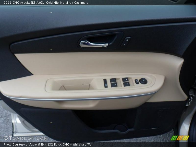 Gold Mist Metallic / Cashmere 2011 GMC Acadia SLT AWD