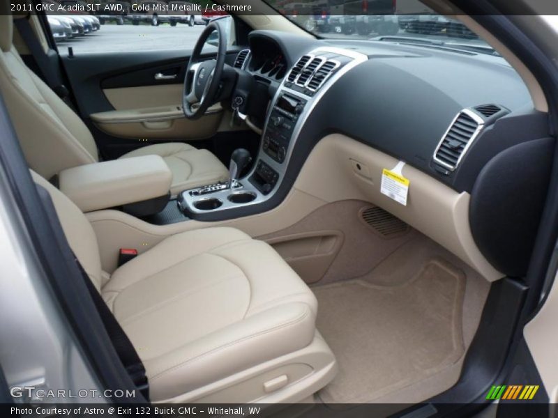 Gold Mist Metallic / Cashmere 2011 GMC Acadia SLT AWD
