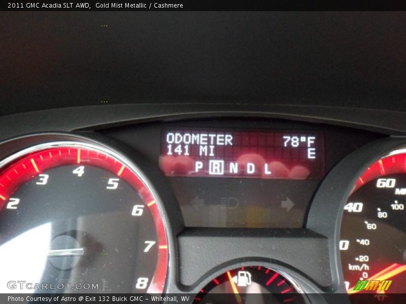 Gold Mist Metallic / Cashmere 2011 GMC Acadia SLT AWD