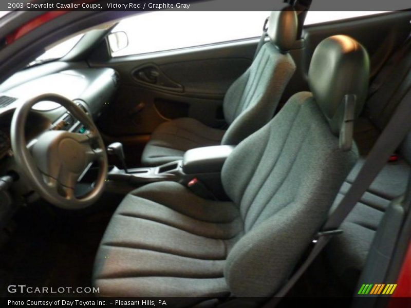 Victory Red / Graphite Gray 2003 Chevrolet Cavalier Coupe