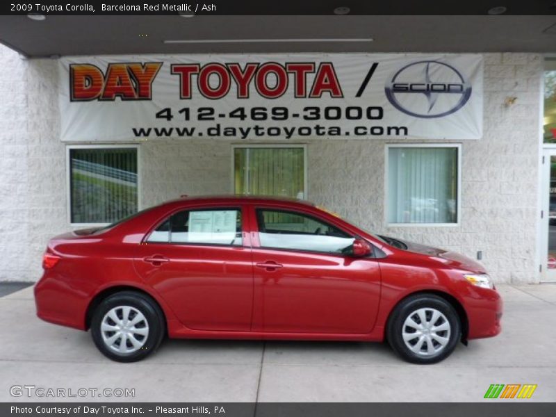 Barcelona Red Metallic / Ash 2009 Toyota Corolla