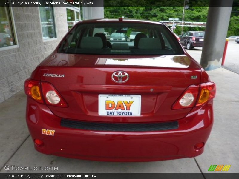 Barcelona Red Metallic / Ash 2009 Toyota Corolla