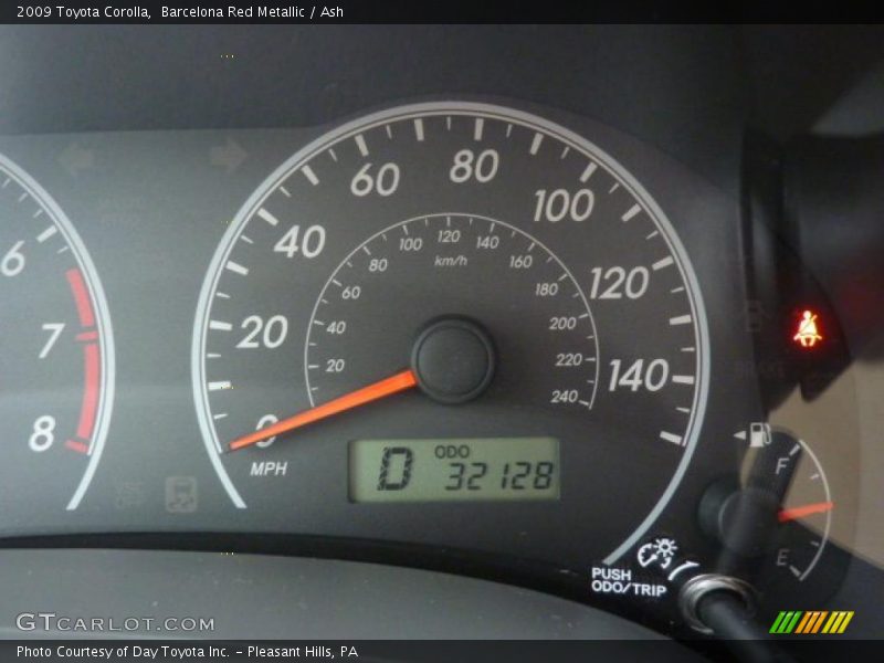 Barcelona Red Metallic / Ash 2009 Toyota Corolla