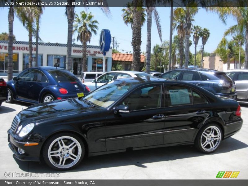 Black / Cashmere 2009 Mercedes-Benz E 350 Sedan