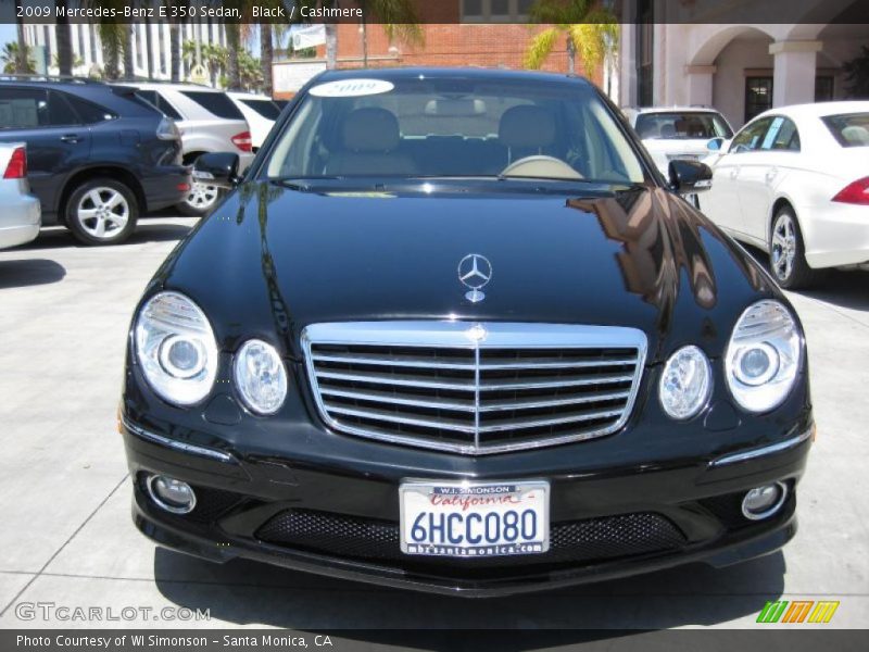 Black / Cashmere 2009 Mercedes-Benz E 350 Sedan