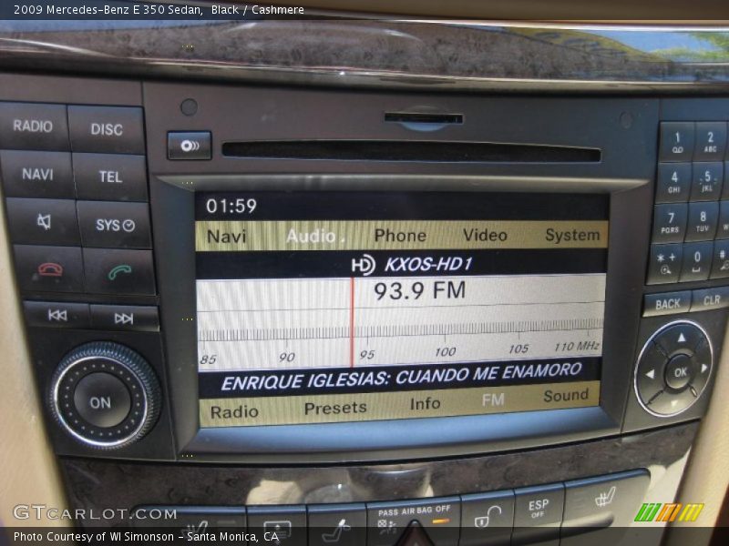 Black / Cashmere 2009 Mercedes-Benz E 350 Sedan