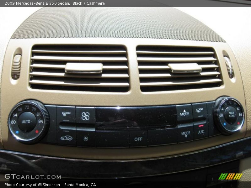 Black / Cashmere 2009 Mercedes-Benz E 350 Sedan