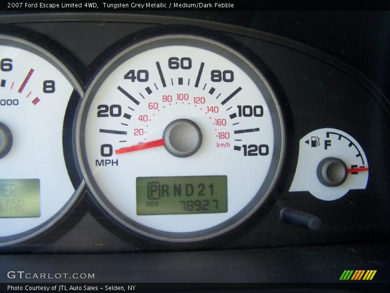 Tungsten Grey Metallic / Medium/Dark Pebble 2007 Ford Escape Limited 4WD