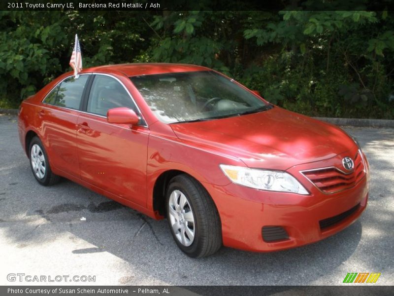 Barcelona Red Metallic / Ash 2011 Toyota Camry LE