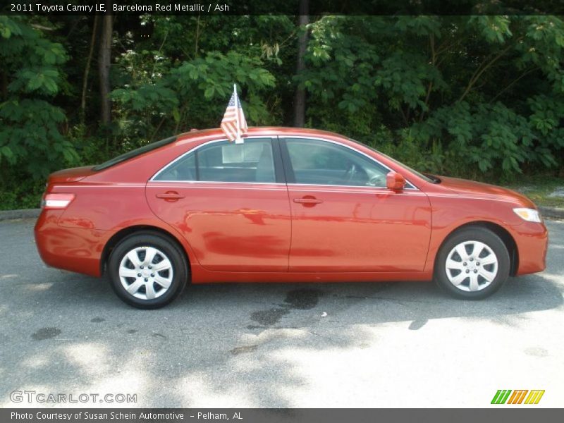 Barcelona Red Metallic / Ash 2011 Toyota Camry LE