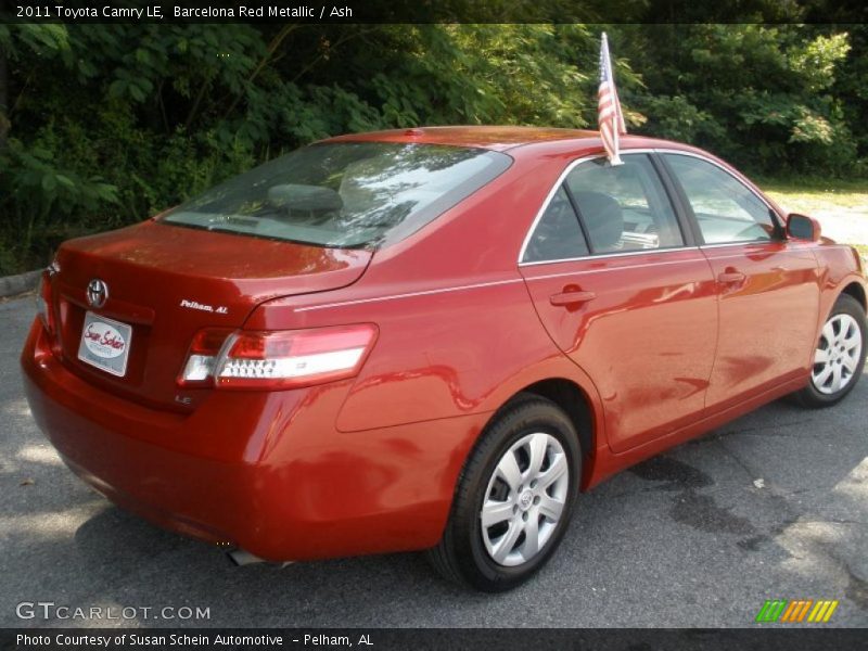 Barcelona Red Metallic / Ash 2011 Toyota Camry LE