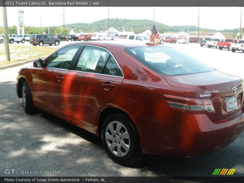 Barcelona Red Metallic / Ash 2011 Toyota Camry LE