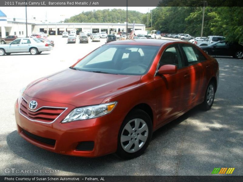Barcelona Red Metallic / Ash 2011 Toyota Camry LE