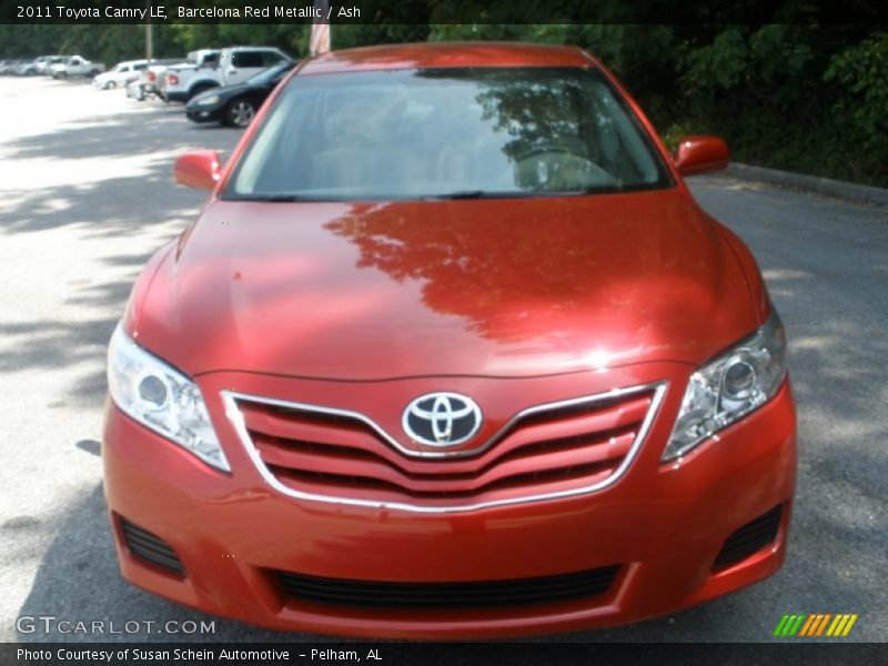 Barcelona Red Metallic / Ash 2011 Toyota Camry LE