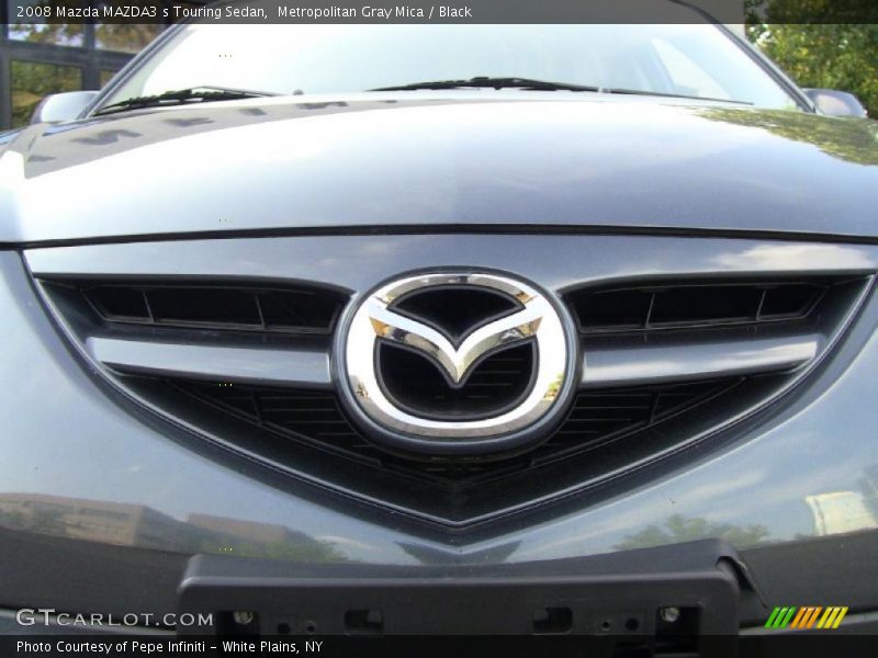 Metropolitan Gray Mica / Black 2008 Mazda MAZDA3 s Touring Sedan