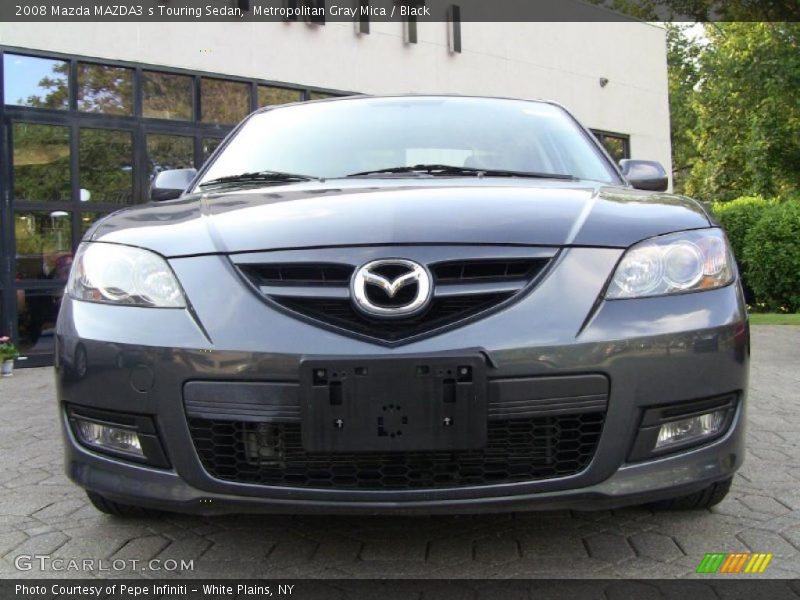 Metropolitan Gray Mica / Black 2008 Mazda MAZDA3 s Touring Sedan