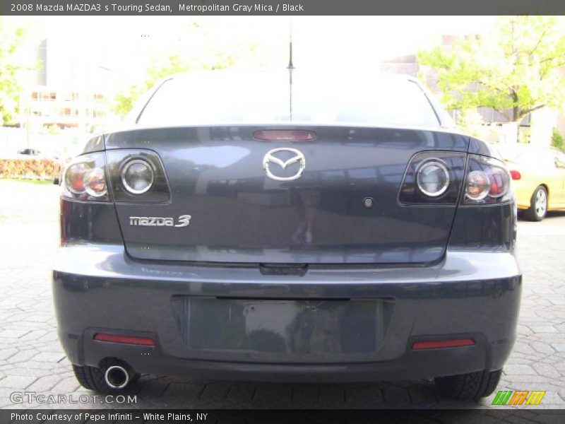 Metropolitan Gray Mica / Black 2008 Mazda MAZDA3 s Touring Sedan
