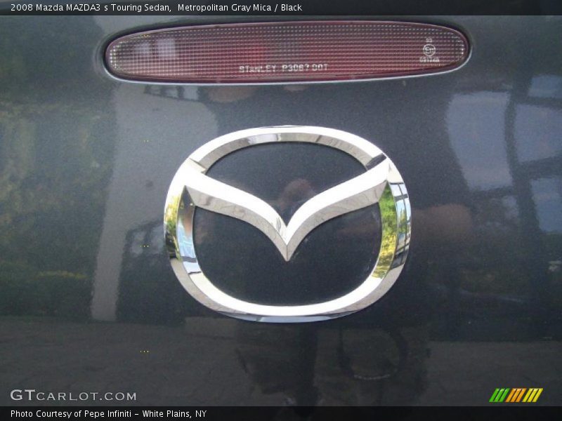 Metropolitan Gray Mica / Black 2008 Mazda MAZDA3 s Touring Sedan