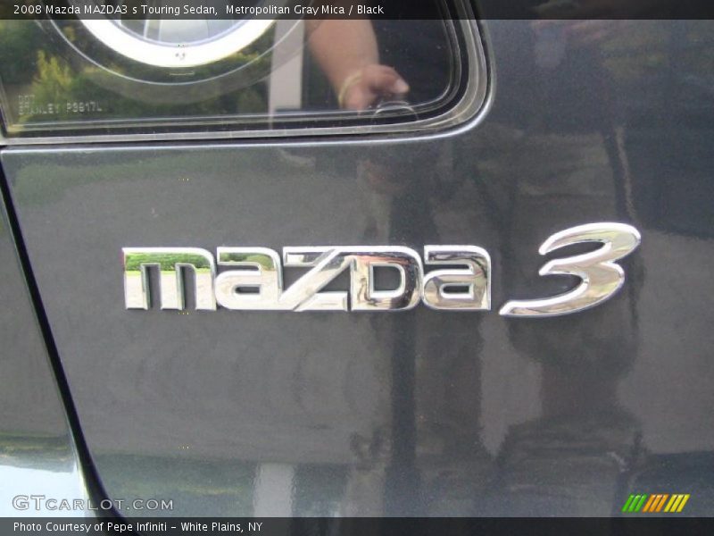 Metropolitan Gray Mica / Black 2008 Mazda MAZDA3 s Touring Sedan