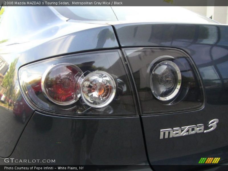 Metropolitan Gray Mica / Black 2008 Mazda MAZDA3 s Touring Sedan