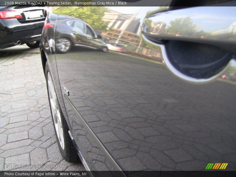 Metropolitan Gray Mica / Black 2008 Mazda MAZDA3 s Touring Sedan