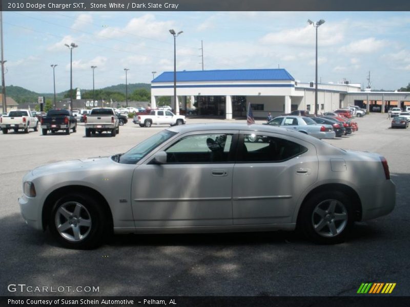 Stone White / Dark Slate Gray 2010 Dodge Charger SXT