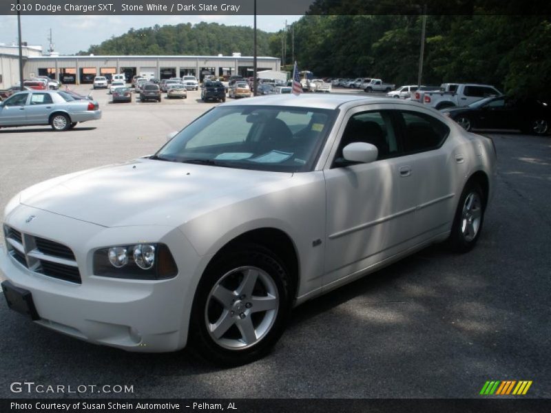 Stone White / Dark Slate Gray 2010 Dodge Charger SXT