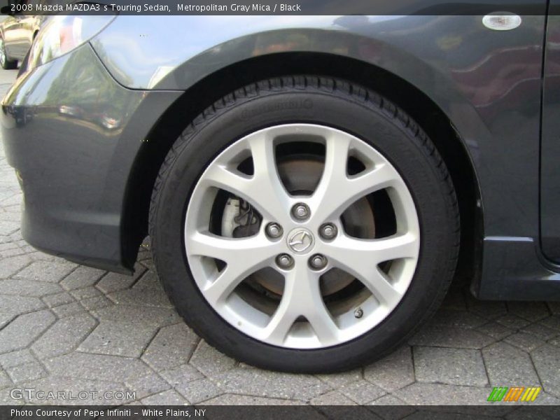 Metropolitan Gray Mica / Black 2008 Mazda MAZDA3 s Touring Sedan