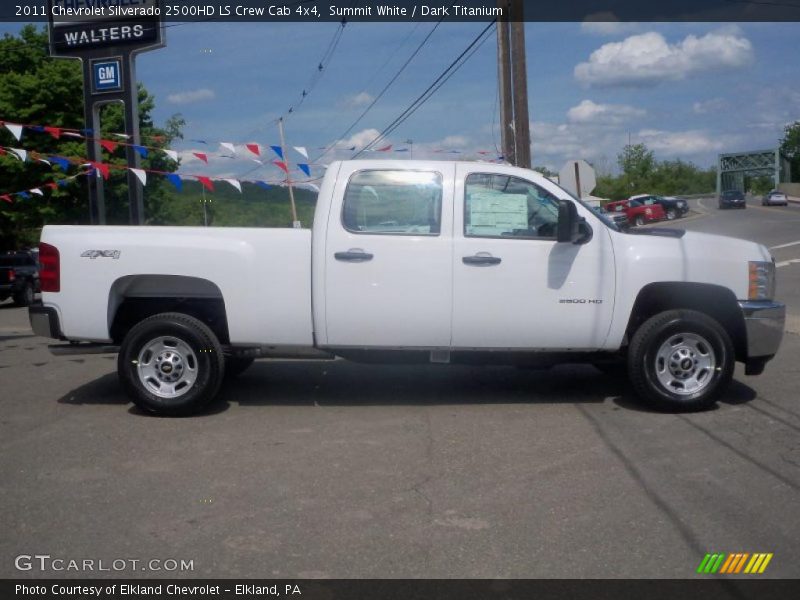 Summit White / Dark Titanium 2011 Chevrolet Silverado 2500HD LS Crew Cab 4x4