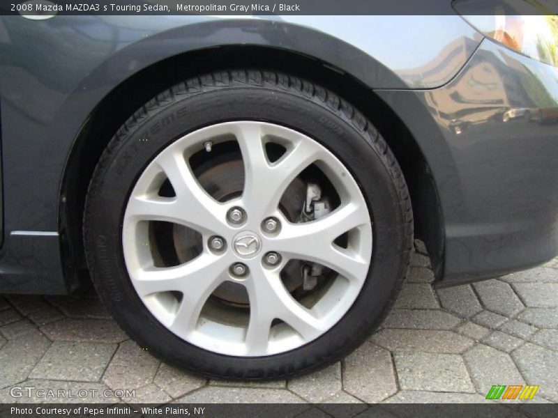 Metropolitan Gray Mica / Black 2008 Mazda MAZDA3 s Touring Sedan