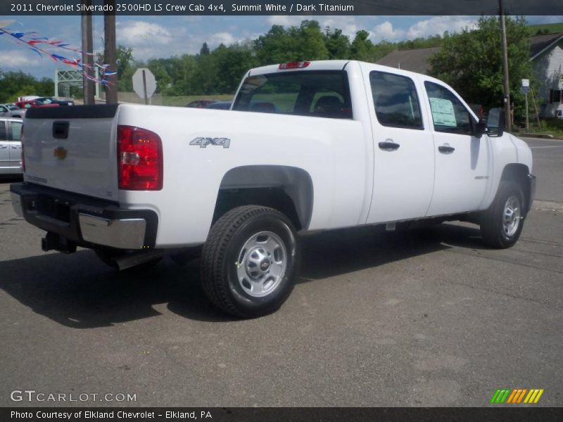 Summit White / Dark Titanium 2011 Chevrolet Silverado 2500HD LS Crew Cab 4x4