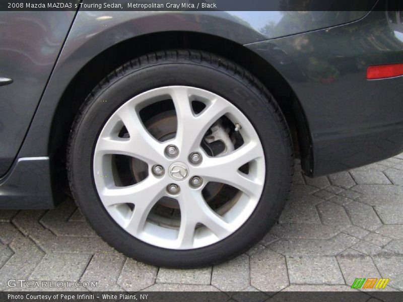 Metropolitan Gray Mica / Black 2008 Mazda MAZDA3 s Touring Sedan