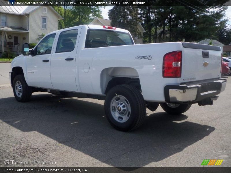 Summit White / Dark Titanium 2011 Chevrolet Silverado 2500HD LS Crew Cab 4x4