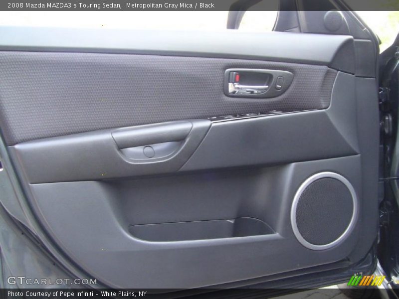 Metropolitan Gray Mica / Black 2008 Mazda MAZDA3 s Touring Sedan