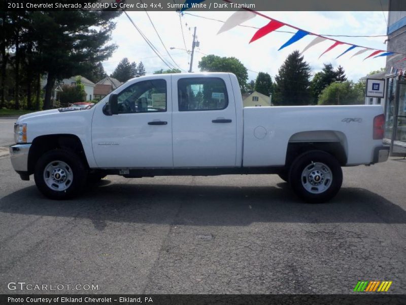 Summit White / Dark Titanium 2011 Chevrolet Silverado 2500HD LS Crew Cab 4x4
