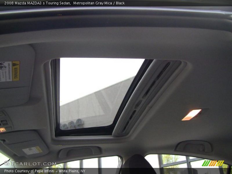 Metropolitan Gray Mica / Black 2008 Mazda MAZDA3 s Touring Sedan