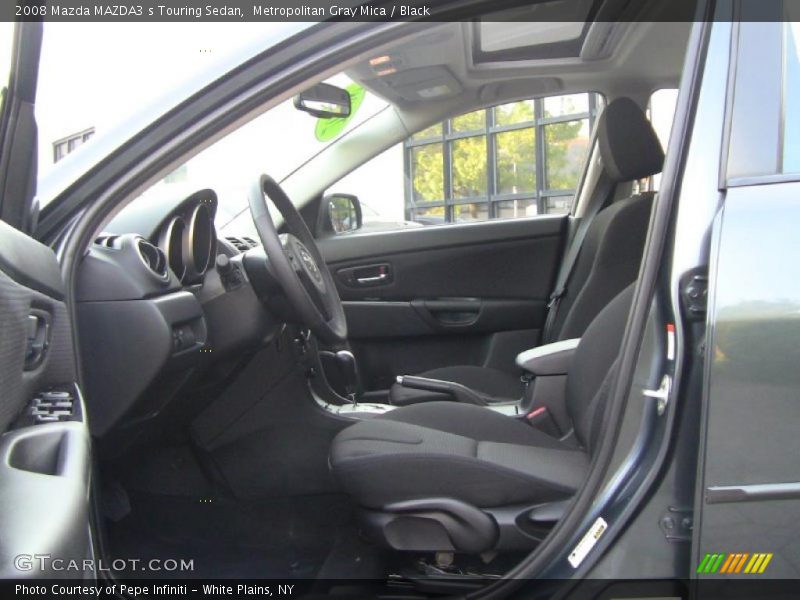 Metropolitan Gray Mica / Black 2008 Mazda MAZDA3 s Touring Sedan