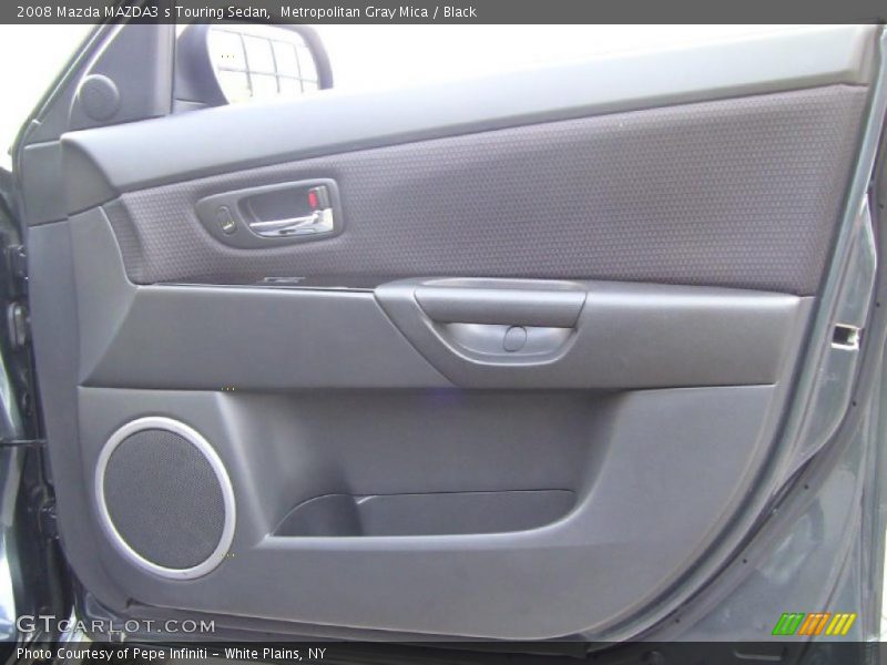 Metropolitan Gray Mica / Black 2008 Mazda MAZDA3 s Touring Sedan