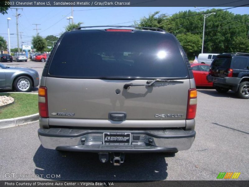 Sandalwood Metallic / Gray/Dark Charcoal 2003 Chevrolet Tahoe LS