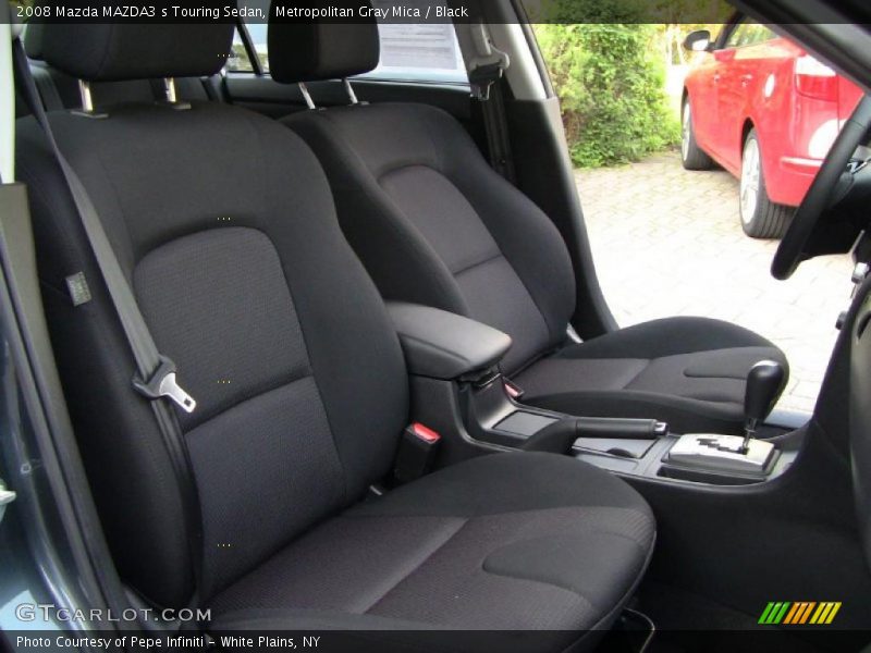 Metropolitan Gray Mica / Black 2008 Mazda MAZDA3 s Touring Sedan