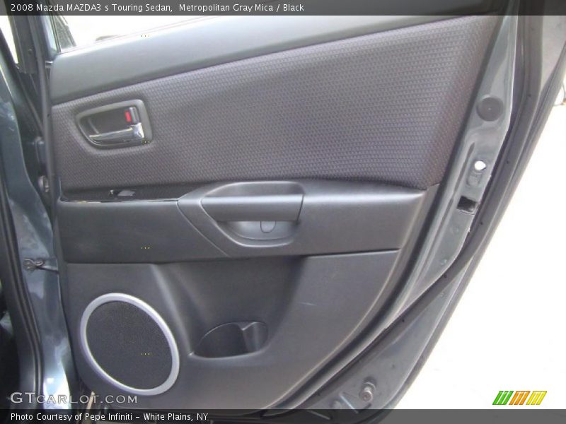 Metropolitan Gray Mica / Black 2008 Mazda MAZDA3 s Touring Sedan