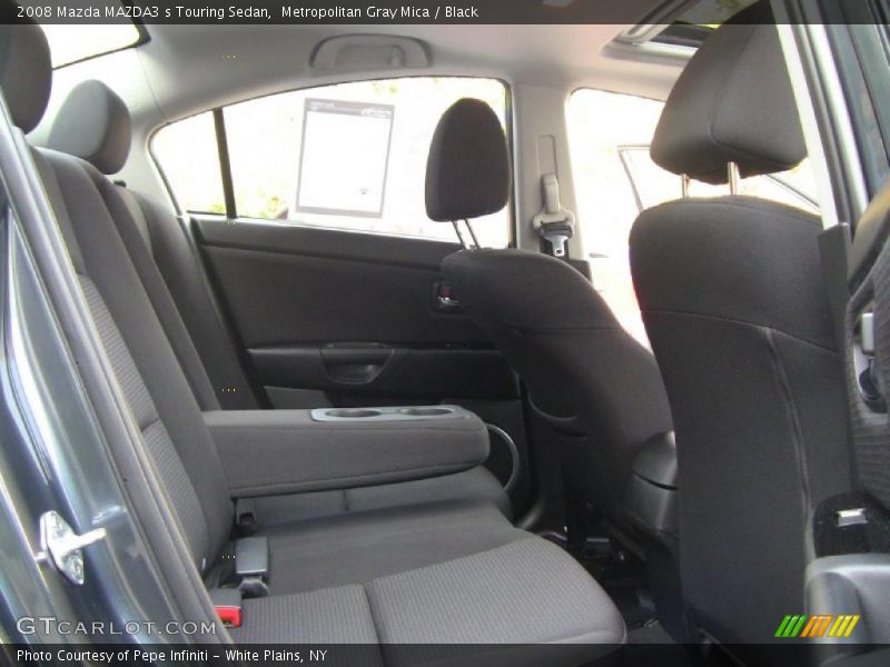 Metropolitan Gray Mica / Black 2008 Mazda MAZDA3 s Touring Sedan