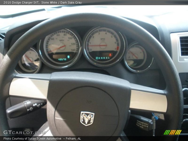 Stone White / Dark Slate Gray 2010 Dodge Charger SXT