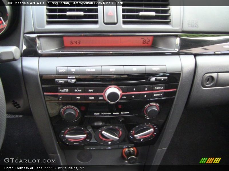 Metropolitan Gray Mica / Black 2008 Mazda MAZDA3 s Touring Sedan