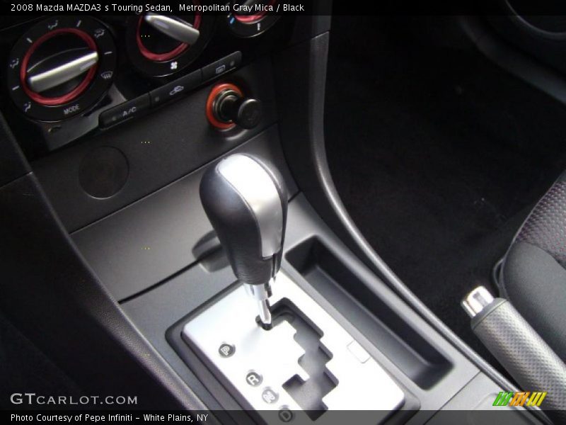 Metropolitan Gray Mica / Black 2008 Mazda MAZDA3 s Touring Sedan