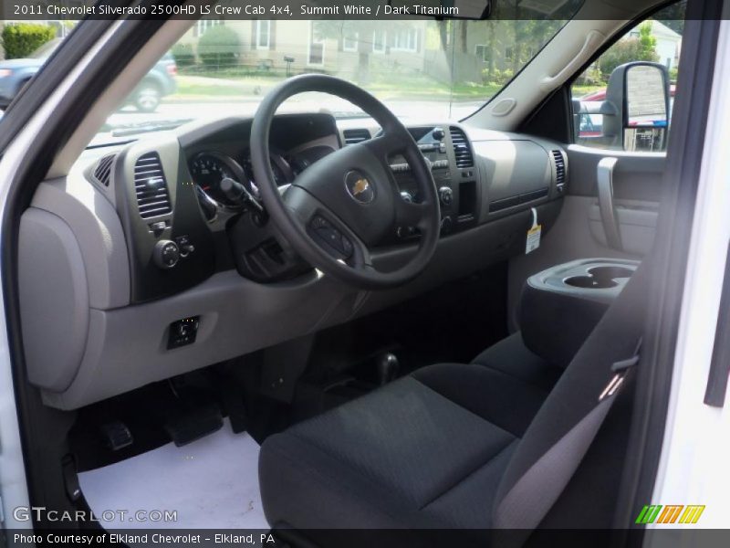 Summit White / Dark Titanium 2011 Chevrolet Silverado 2500HD LS Crew Cab 4x4