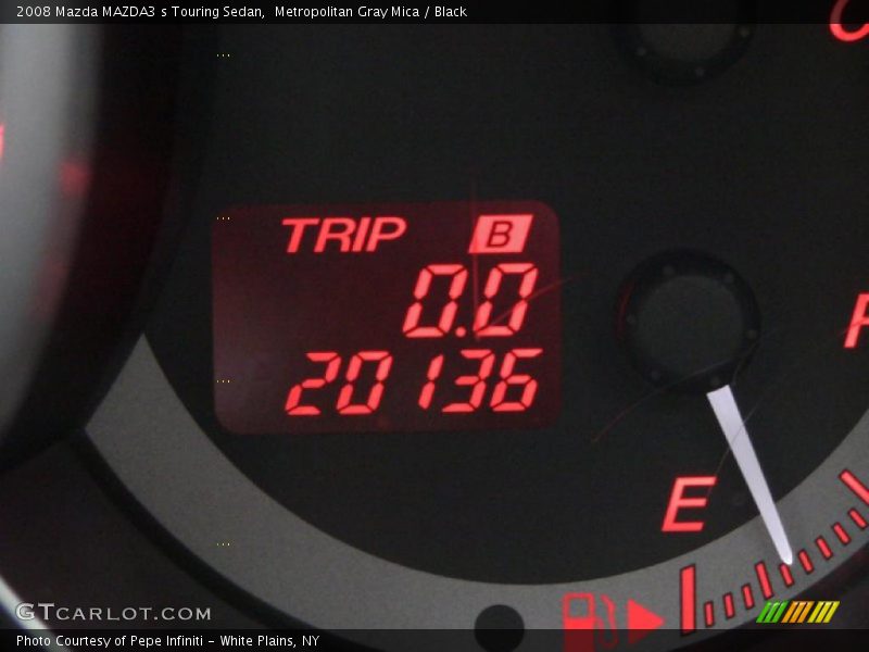 Metropolitan Gray Mica / Black 2008 Mazda MAZDA3 s Touring Sedan