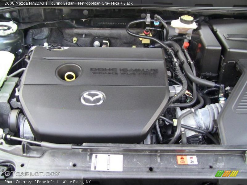 Metropolitan Gray Mica / Black 2008 Mazda MAZDA3 s Touring Sedan