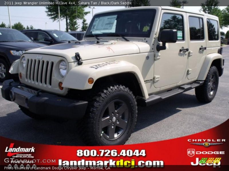 Sahara Tan / Black/Dark Saddle 2011 Jeep Wrangler Unlimited Mojave 4x4