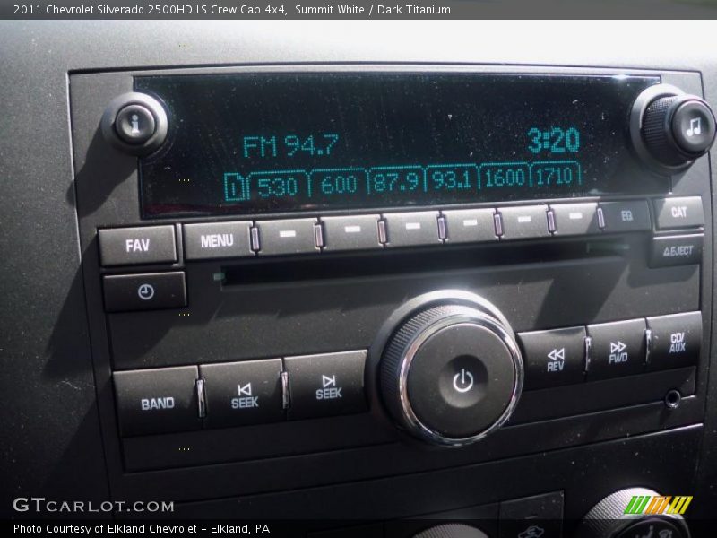 Summit White / Dark Titanium 2011 Chevrolet Silverado 2500HD LS Crew Cab 4x4